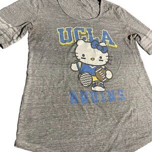 Hello Kitty Shirt UCLA BRUINS Vintage Grey Blue University Collection Sz…